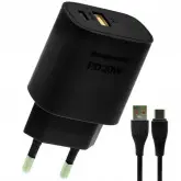 Carregador P/Celular Ecopower 20W Ep-7022 Usb-A+C Preto
