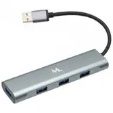 Hub 4 Portas Mtek Hb-403 4 Usb3.0 Aluminium