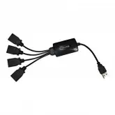 Hub 4 Puertas Sate  A-Hub05 Preto Usb 2.0