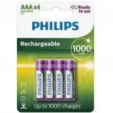 Pilhas Recarregavel Philips Aaa 1000Mah C/4
