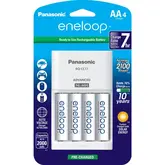 Carregador Eneloop  Panasonic Com Pilhas Aa 4  (2000 Mah)