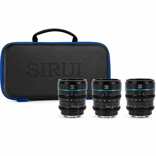 Sirui Night Walker T1.2 S35 Cine 3-lens Set (e-mount, Preto) na