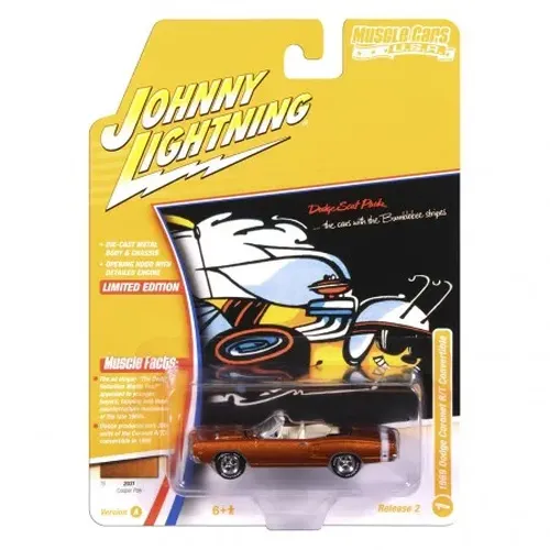 Carrinho Johnny Lightning Muscle Cars - 1970 Dodge Coronet Super Bee - Escala 1/64