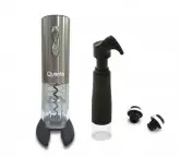 ABRIDOR DE VINHO ELETRICO QUANTA QTPAVE90 BOMBA BIVOLT-PRATA