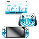 ADESIVO PARA NINTENDO SWITCH SUPER MARIO MUSHROOM KINGDOM 022569 COM 2 ADESIVOS