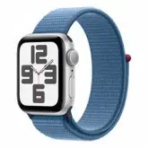 Apple Watch SE 2 2023 MRE33LL/A Caixa Alumínio 40mm Prata - Loop Esportiva Azul (Caixa Danificada)