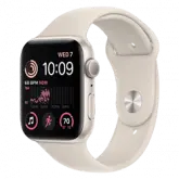 Apple Watch SE 2 MNTE3LL/A Caixa Alumínio 44mm Estelar - Esportiva Estelar M/L