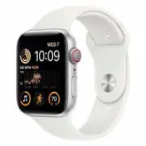Apple Watch SE 2 MNU63LL/A GPS+Celular Caixa Alumínio 44mm Prata - Esportiva Prata M/L