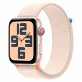 Apple Watch SE 2 MRH13LL/A Celular + GPS Caixa Alumínio 44mm Estelar - Loop Esportiva Estelar