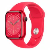 Apple Watch Series 8 MNV63LL/A Caixa Alumínio 41mm Vermelho - Esportiva Vermelho M/L