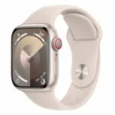 Apple Watch Series 9 MR8U3LL/A Caixa Alumínio 41mm Estelar - Esportiva Estelar