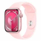 Apple Watch Series 9 MR9G3LL/A Caixa Alumínio 45mm Rosa - Esportiva Rosa S/M