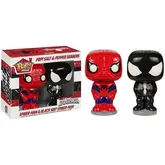 BONECO FUNKO POP MARVEL SPIDERMAN AND BLACK SALT E PEPPER SHAKERS