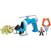 BONECO HASBRO JURASSIC WORLD - HELICÓPTERO DINO-RASTREADOR