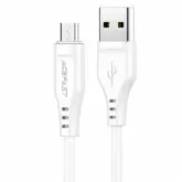 Cabo Acefast C3-09 Usb-A Para Micro Usb 1.2 Metros - Branco