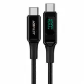 Cabo Acefast C6-03 USB-C para USB-C 100W 2 Metros- Preto
