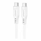 Cabo Acefast USB-C para USB-C 60W 1.20 Metros - Branco