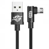CABO CARREGADOR BASEUS CAMMVP-B01 MVP ELBOW USB PARA MICRO - PRETO