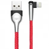 CABO CARREGADOR LIGHTNING BASEUS CALMVP-E09 SHARP B MOBILE - VERMELHO