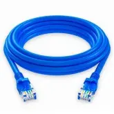 CABO DE REDE QUANTA QTCRC507 7M/CAT5 ETHERNET/2 RJ45/5 MM-AZUL