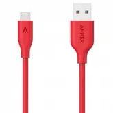 CABO MICRO USB ANKER 90CM VERMELHO