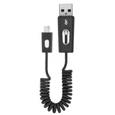 CABO MICRO USB BLUEFLAME 1M COILED PRETO 8093