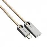 CABO MICRO-USB PINENG PN-310 2EM1 IPH DORADO