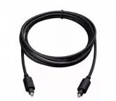 CABO OPTICO OD2,2MM QUANTA QTCOD03 3M CONECTOR DOURADO-PRETO