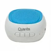 CAIXA DE SOM BLUETOOH QUANTA QTSPB225 ENTRADA USB E MICRO SD BRANCO COM AZUL