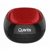 CAIXA DE SOM BLUETOOH QUANTA QTSPB225 ENTRADA USB E MICRO SD PRETO COM VERMELHO