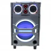 CAIXA DE SOM ECOPOWER EP-1909 2X6.5equot; / 250W / RMS / MICROFONE / USB - PRETO