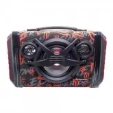 CAIXA DE SOM ECOPOWER EP-2266 BLUETOOTH / USB / CARTAO SD / 9V - VERMELHO
