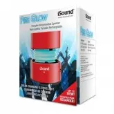 CAIXA DE SOM ISOUND FIRE GLOW - VERMELHO
