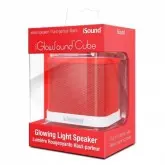 CAIXA DE SOM ISOUND IGLOWSOUND CUBE VERMELHO