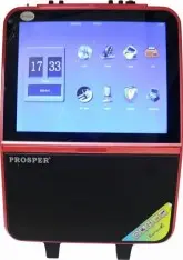 CAIXA DE SOM PROSPER P1550 USB BLUETOOTH COM TELA VERMELHO