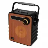 CAIXA DE SOM SATELLITE AS-3653 BLUETOOTH USB E FM LARANJA