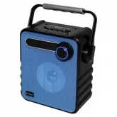 CAIXA DE SOM SATELLITE AS-3654 BLUETOOTH USB E FM AZUL