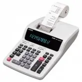 CALCULADORA CASIO DR-120TM COM BOBINA 220V BRANCO
