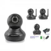 CAMERA IP WIRELES POWERPACK CAM-IP204 BK 720P 1.0MP VISAO NOTURNA-PRETO