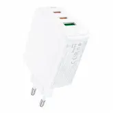 Carregador Acefast A41 65W USB-A USB-C - Branco