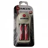 CARREGADOR DE PILHA MOX CB740 COM 2 PILHAS 4300