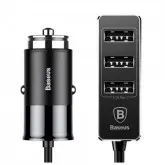 CARREGADOR PARA CARRO BASEUS CCTON-01 ENJOY 4 PORTAS 5.5A - PRETO