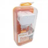CARREGADOR PARA IPHONE MOXOM KH-19Y COM CABO E DUAS PORTAS USB