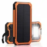 CARREGADOR PORTATIL SOLAR QUANTA USB QTCP6400 12MIL LARANJA