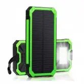 CARREGADOR PORTATIL SOLAR QUANTA USB QTCP6400 12MIL VERDE