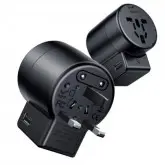 CARREGADOR UNIVERSAL BASEUS ROTATION ACCHZ-01 - PRETO