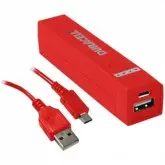 CARREGADOR USB DURACELL 2600 MAH VERMELHO
