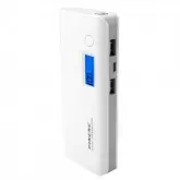 CARREGADOR USB PINENG PN-968 10000MAH BRANCO COM PRATA