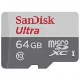 CARTAO DE MEMORIA SANDISK MICRO SDHC 64GB/82MBS CLASSE 10