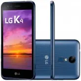 CELULAR LG K-4 X230F 8GB / DUAL SIM DSF / TELA 5.0equot; / 4G LTE - PRETO COM AZUL